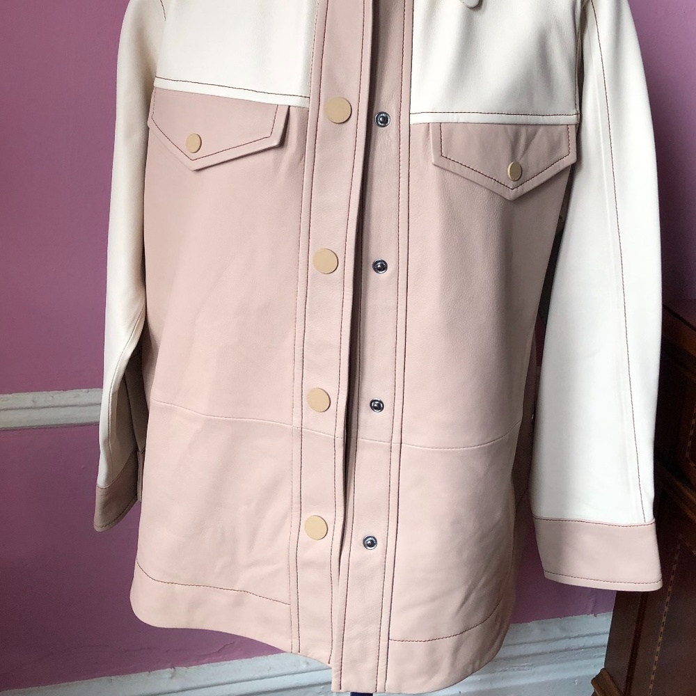 Scotch&Soda blush Pink Leather Jacket - Picture 5 of 15